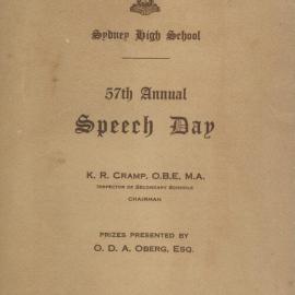 Speech Day 1940