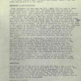 Headmaster's Report 1954