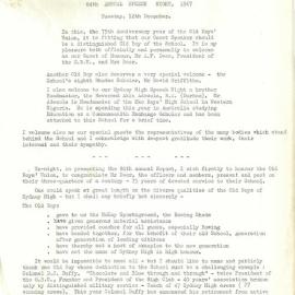 Headmaster's Report 1967