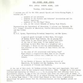 Headmaster's Report 1968