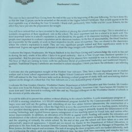 Headmaster's Report 1992