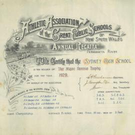 Major Rennie Trophy (1st VIII) 1929