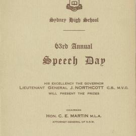 Speech Day 1946