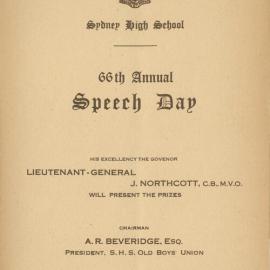 Speech Day 1949
