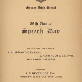 Speech Day 1949