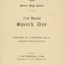 Speech Day 1954