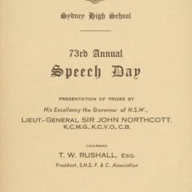 Speech Day 1956