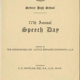 Speech Day 1960