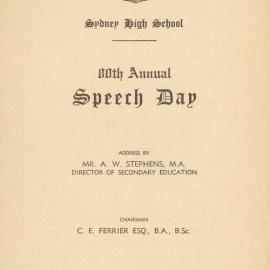 Speech Day 1963