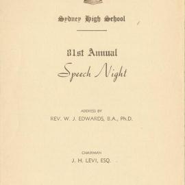 Speech Night 1964