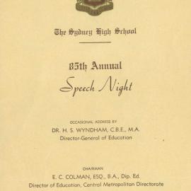 Speech Night 1968