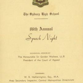 Speech Night 1969