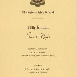 Speech Night 1971