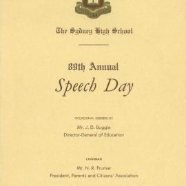 Speech Day 1972