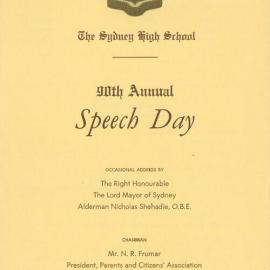 Speech Day 1973
