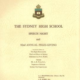 Speech Night 1976 (for 1975)
