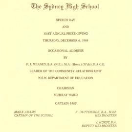 Speech Day 1984