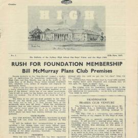 The High Bulletin, No 1, 25 Jun 1957