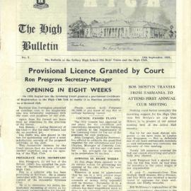 The High Bulletin, No 2, 18 Sep 1957