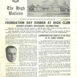 The High Bulletin, No 11, 8 September 1960