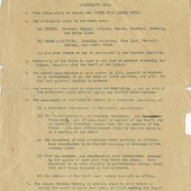 School Union - Constitution 1913