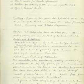 School Union - Minutes, 1925