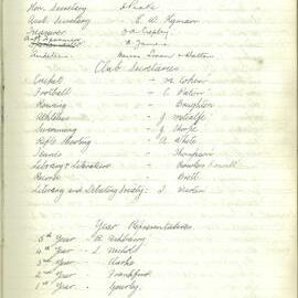 School Union - Minutes, 1930