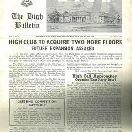 The High Bulletin, Vol 2 No 1, 14 June 1961