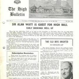 The High Bulletin, Vol 2 No 4, 9 June 1962