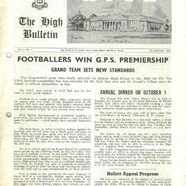 The High Bulletin, Vol 2 No 8, 5 September 1963