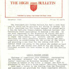 The High Bulletin, No 47, December 1969