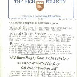 The High Bulletin, No 52, September 1970