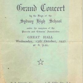 Program: Grand Concert, 13 October 1937