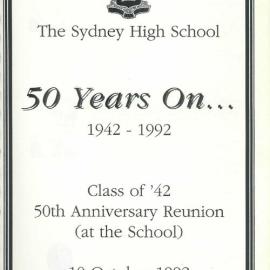 Class of 1942, 50th anniversary reunion, 10 October 1992