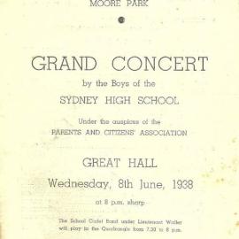 Program: Grand Concert, 8 June 1938