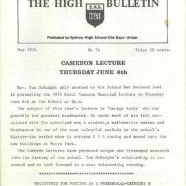 The High Bulletin, No 74, May 1974