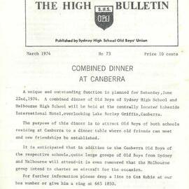 The High Bulletin, No 73, March 1974