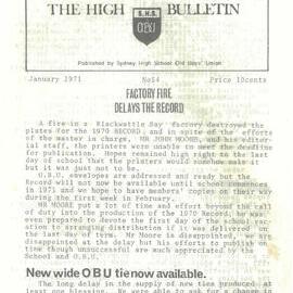 The High Bulletin, No 54, January 1971