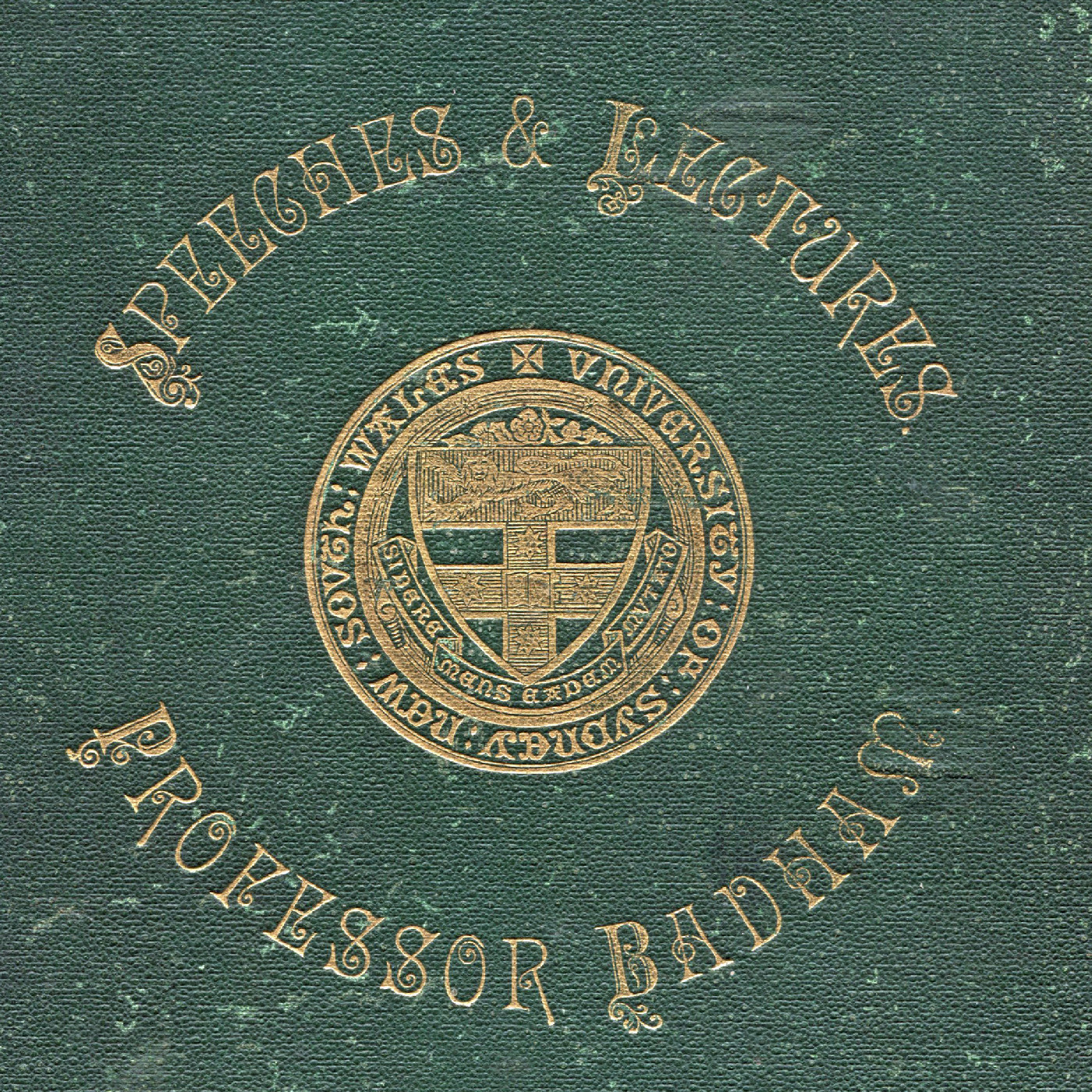Inaugural speech, 8 October 1883