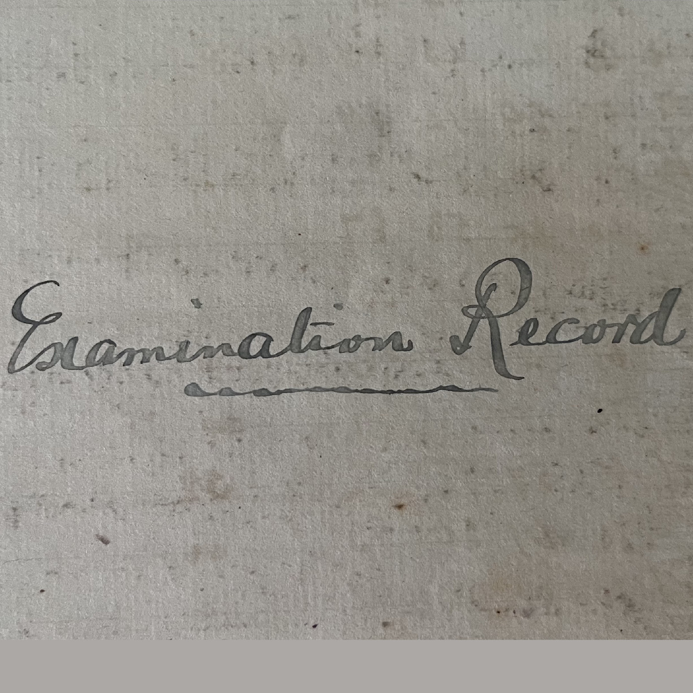 Examination Records