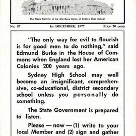 The High Bulletin, No 87, December 1977