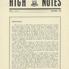 High Notes, Vol 1 No 2, December 1954