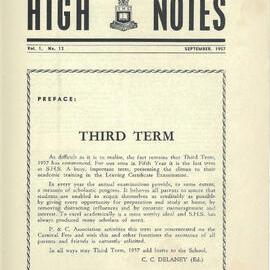 High Notes, Vol 1 No 13, September 1957