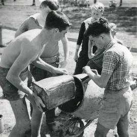 McKay Oval working bee, 29 September 1957