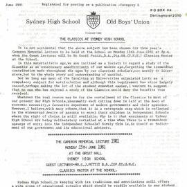 The High Bulletin, June 1981