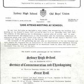 The High Bulletin, September 1981