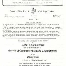 The High Bulletin, August 1982