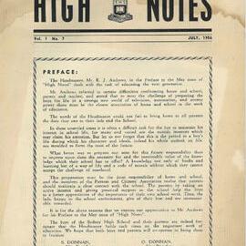 High Notes, Vol 1 No 7, July 1956