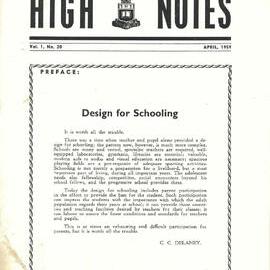 High Notes, Vol 1 No 20, April 1959