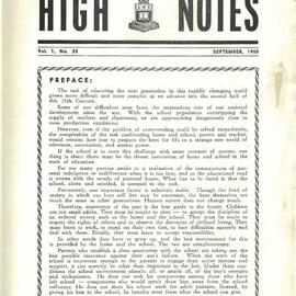 High Notes, Vol 1 No 24, September 1960